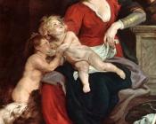 彼得 保罗 鲁本斯 : The Holy Family with the Basket